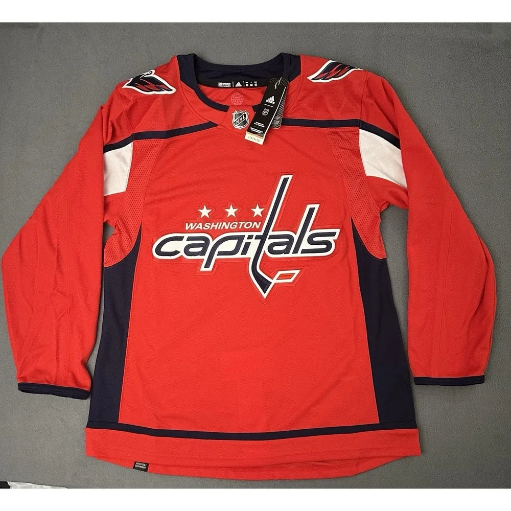 Adidas Primegreen Washington Capitals Authentic Home  Jersey, Mens Size 52